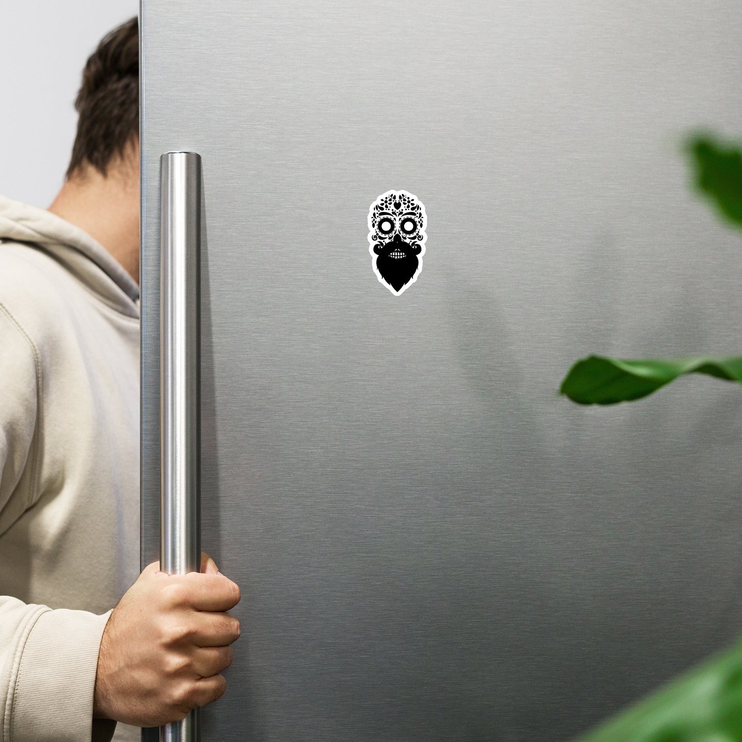 Bearded Skull Magnet