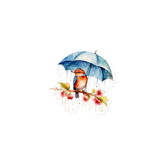 Baby Bird with Umbrella Magnet