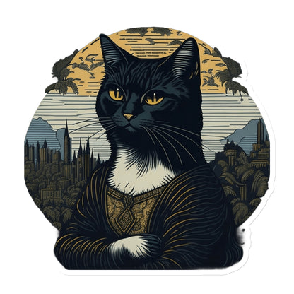 Mona Lisa Cat Magnet