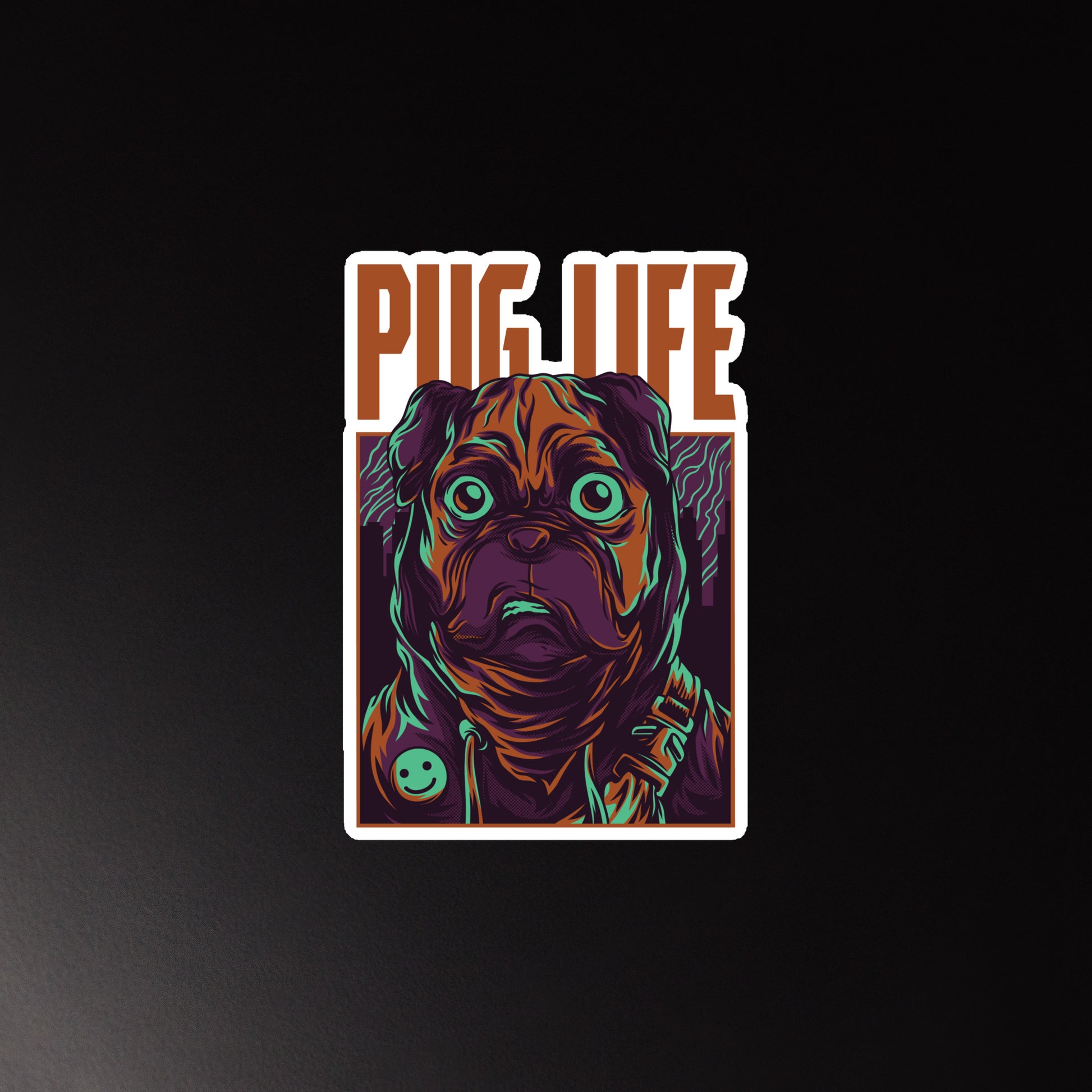 pug dog magnet