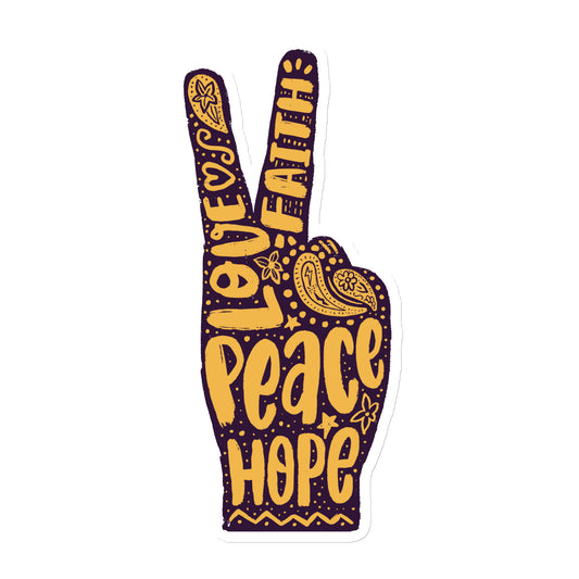 Hand Peace Sign Magnet