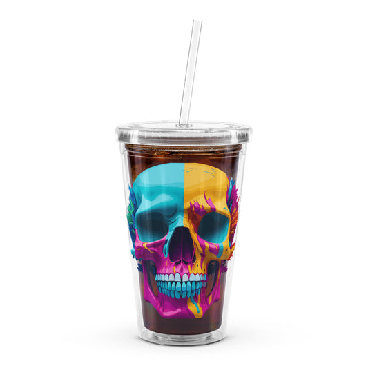 lsd skull tumbler cup
