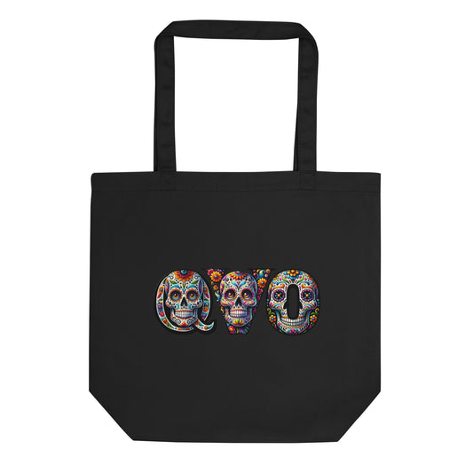 qvo skull candy tote bag
