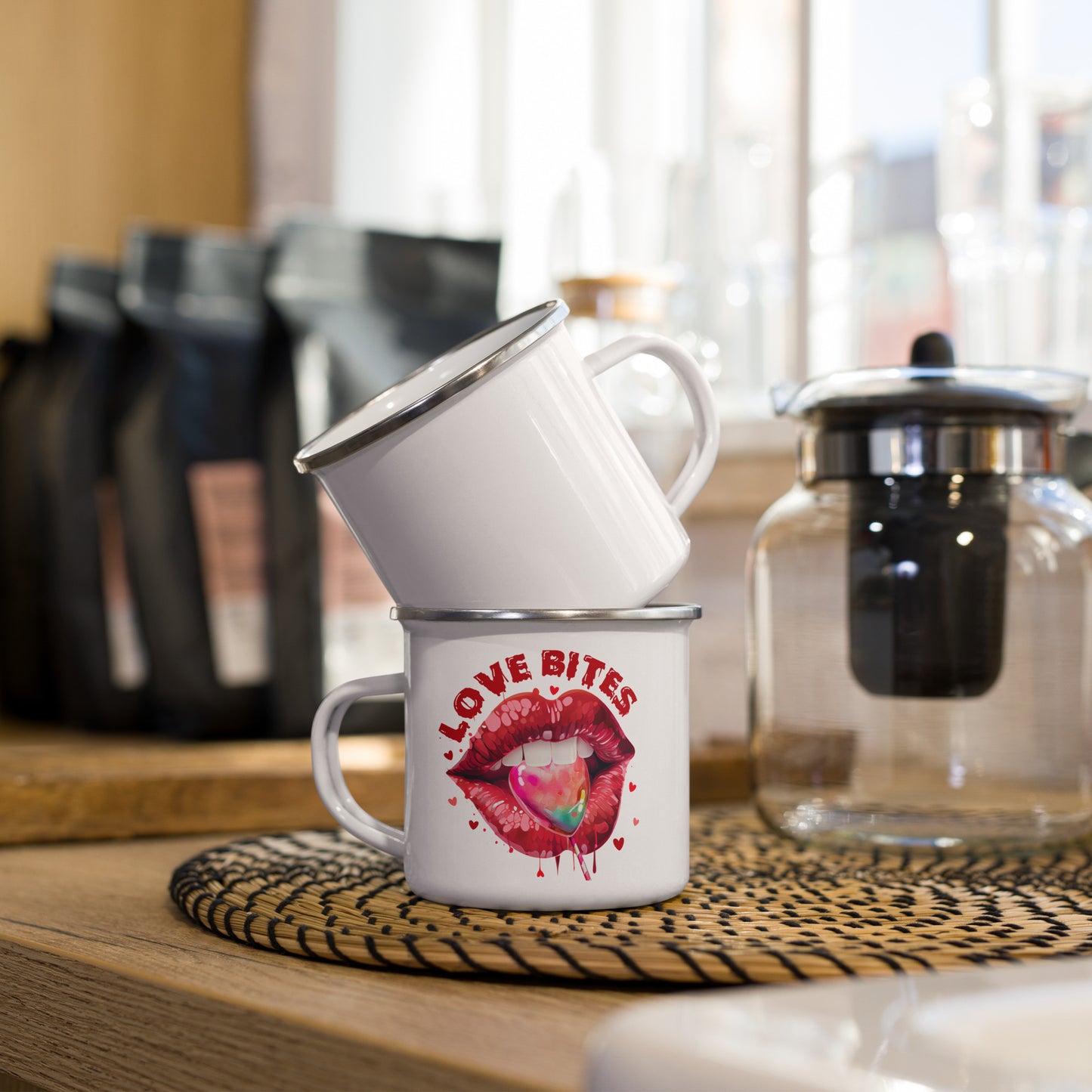 Sexy Lips on a Camper Mug