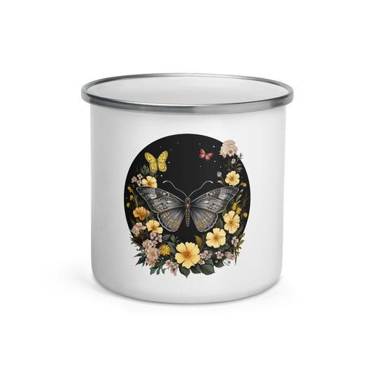 Butterfly & Flowers Camper Mug
