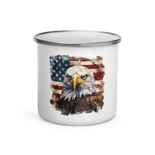  USA Flag Camper Mug