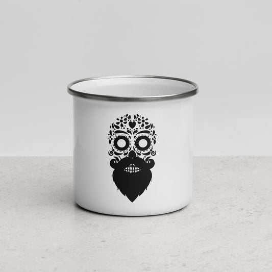 Bearded Sugar Skull Camper Mug