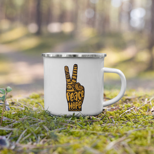 Love, Hope, Faith Camper Mug
