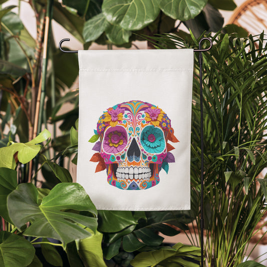 Dia De Los Muertos Garden Flag
