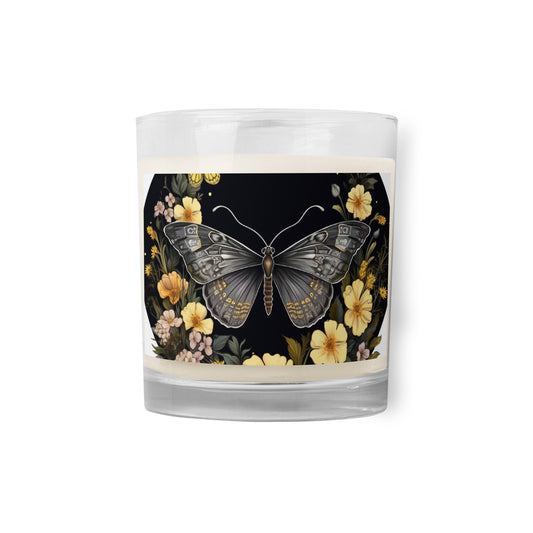 Butterfly & Flowers Candle