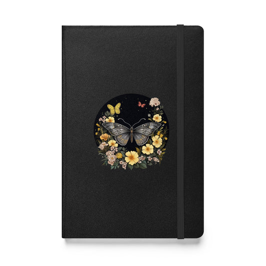 Butterflies & Flowers Hardcover Notebook