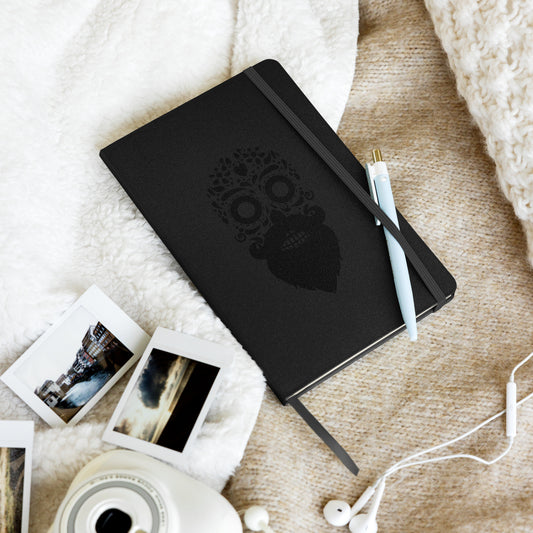Bearded Sugar Skull Hardcover Notebook