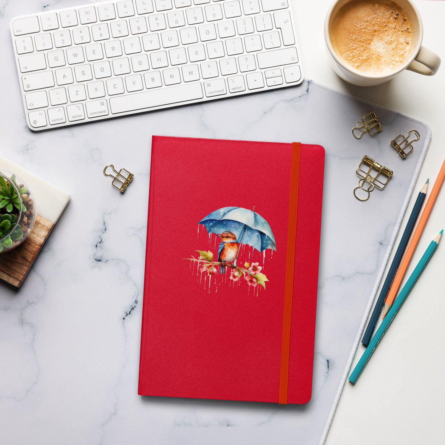 Bird with Umbrella Notebook