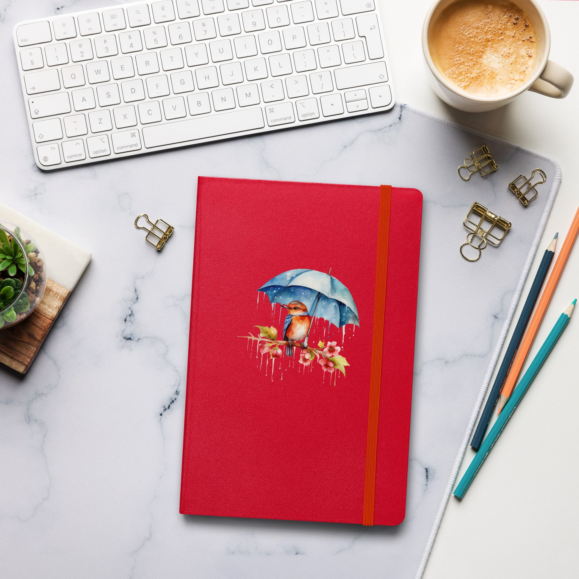 Bird with Umbrella Notebook