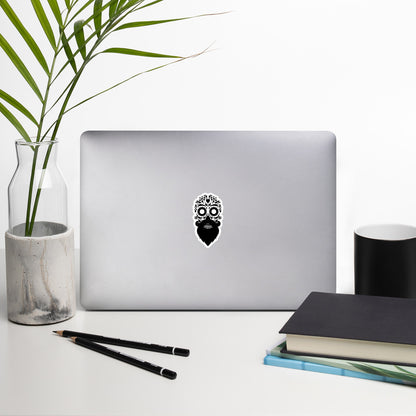 Bearded Sugar Skull Sticker