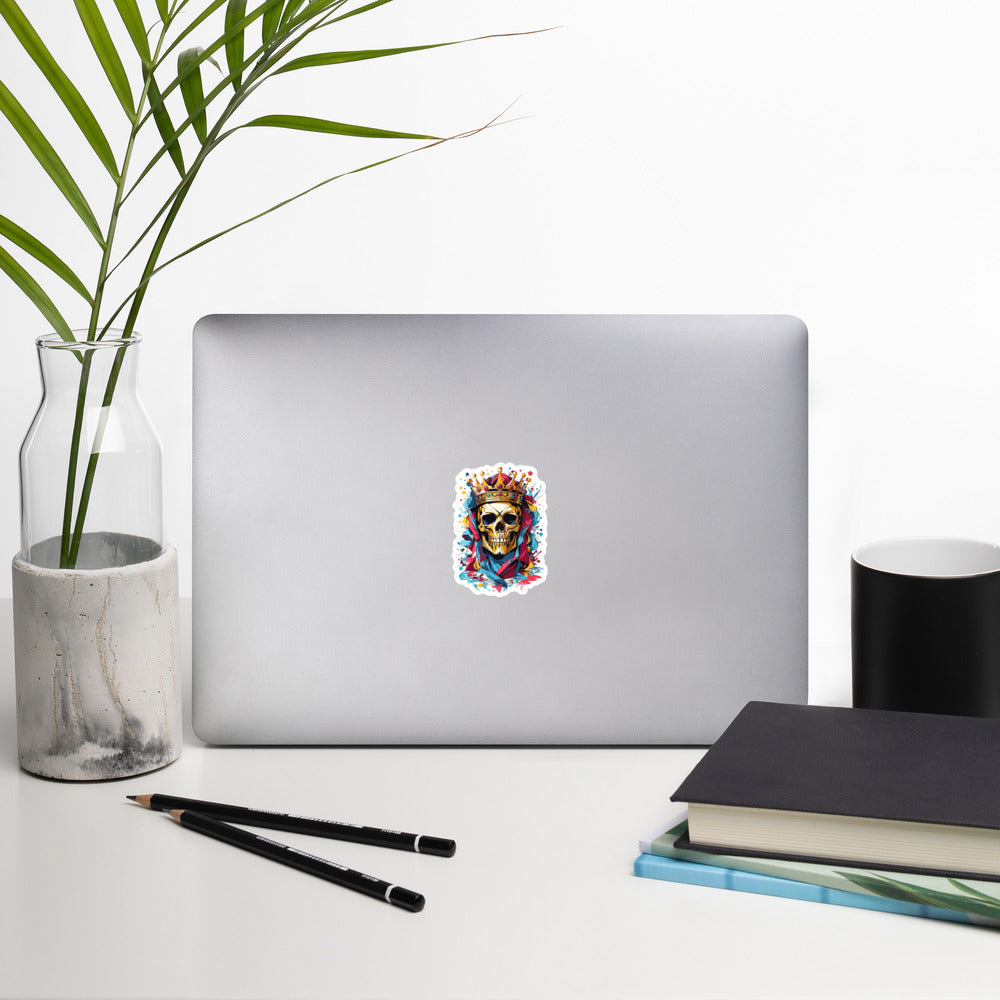 Skull & Crown bubble Stickers