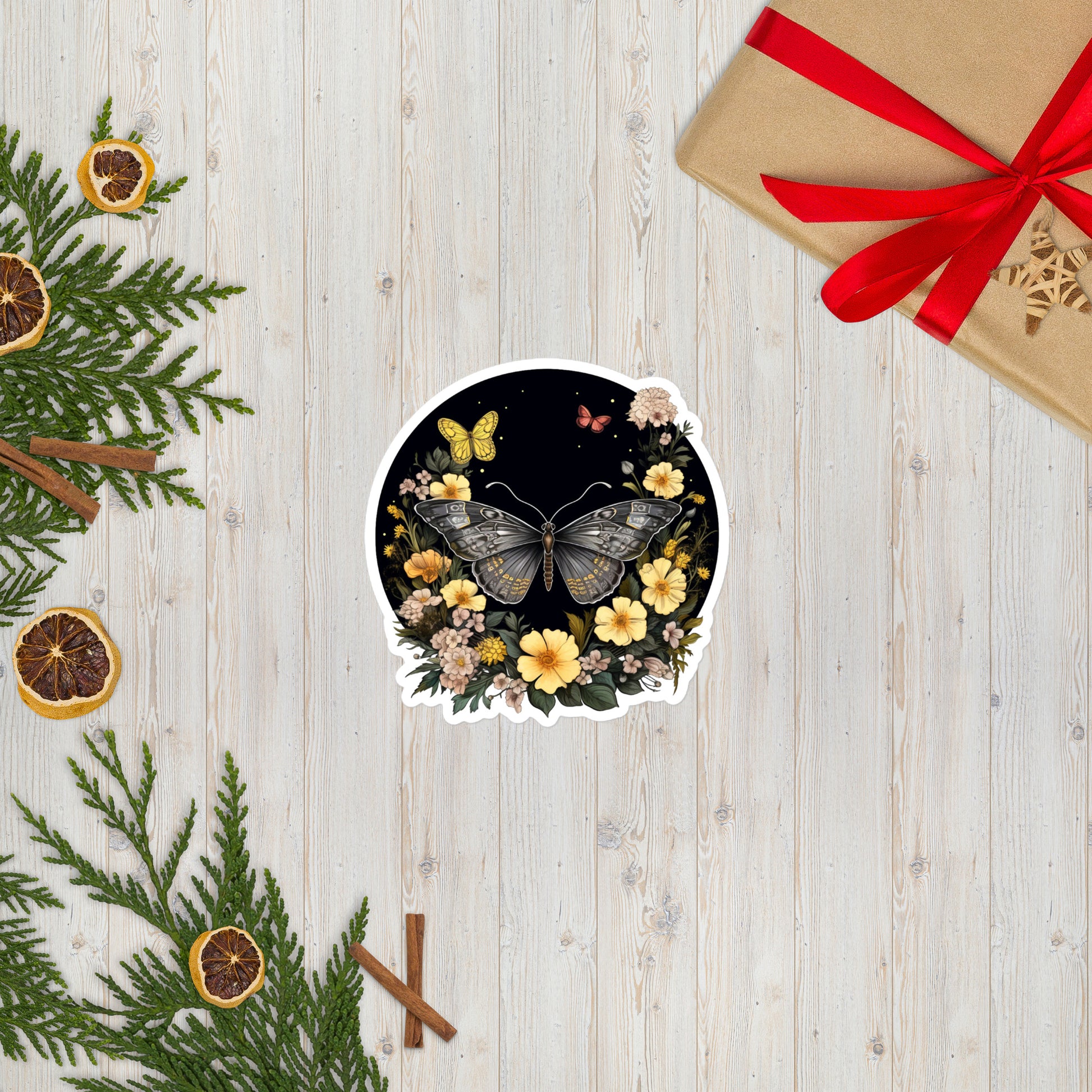 Butterflies & Flowers Sticker
