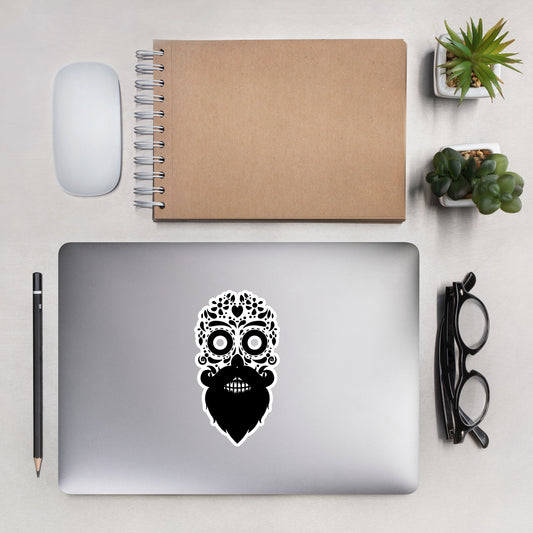 Bearded Sugar Skull Stickers