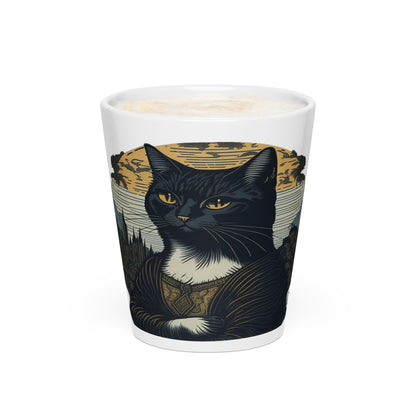 Mona Lisa Cat Latte Mug