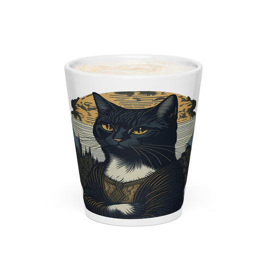 Mona Lisa Cat Latte Mug