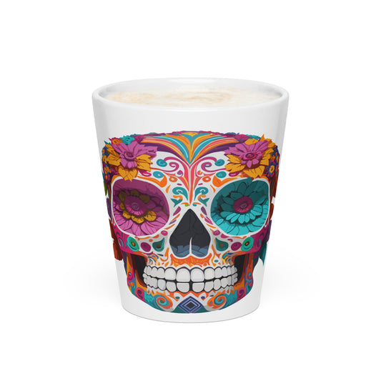 Sugar Skull Floral Latte Mug