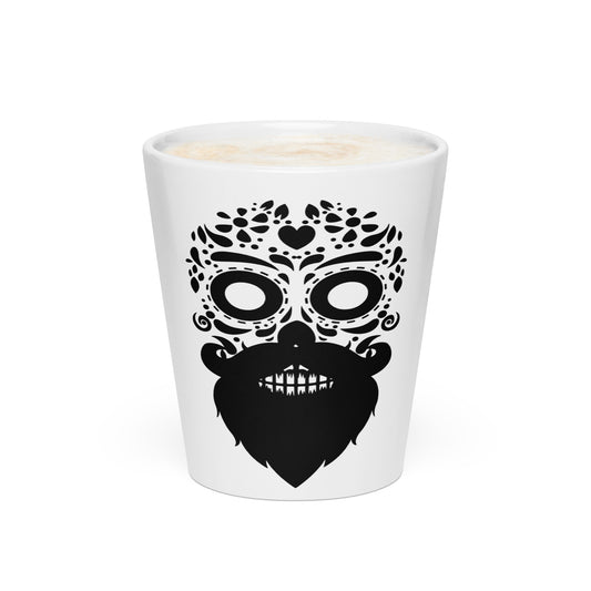 Bearded Sugar Skull Latte Mug