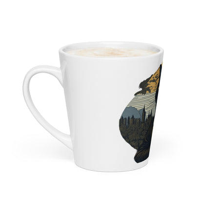 Mona Lisa Cat Latte Mug