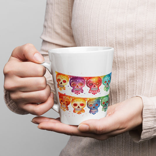 Mexican Fiesta Banner Flags Latte Mug