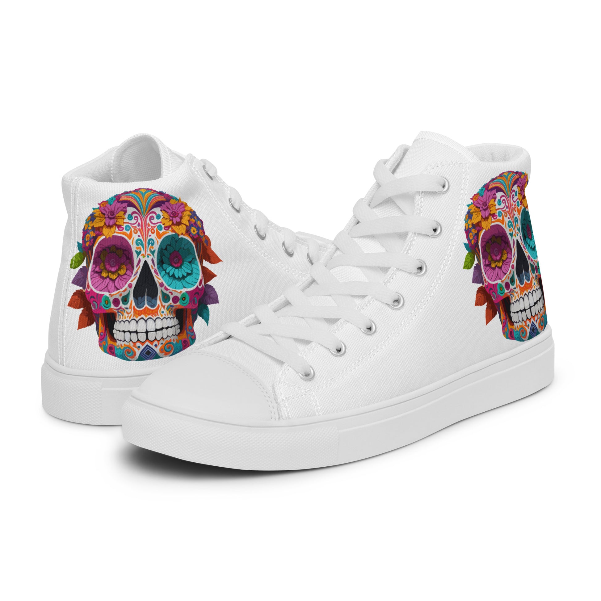 Dia De Los Muertos Men's High Top Shoes