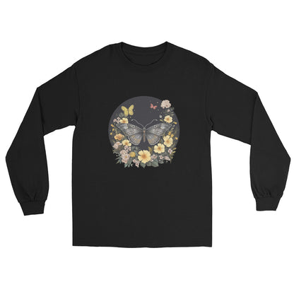 Butterflies Ladies Long Sleeve Shirt
