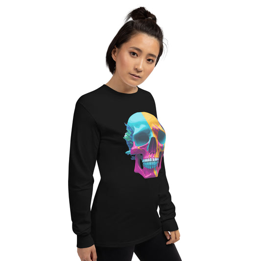 Color Skull Ladies Long Sleeve Shirt