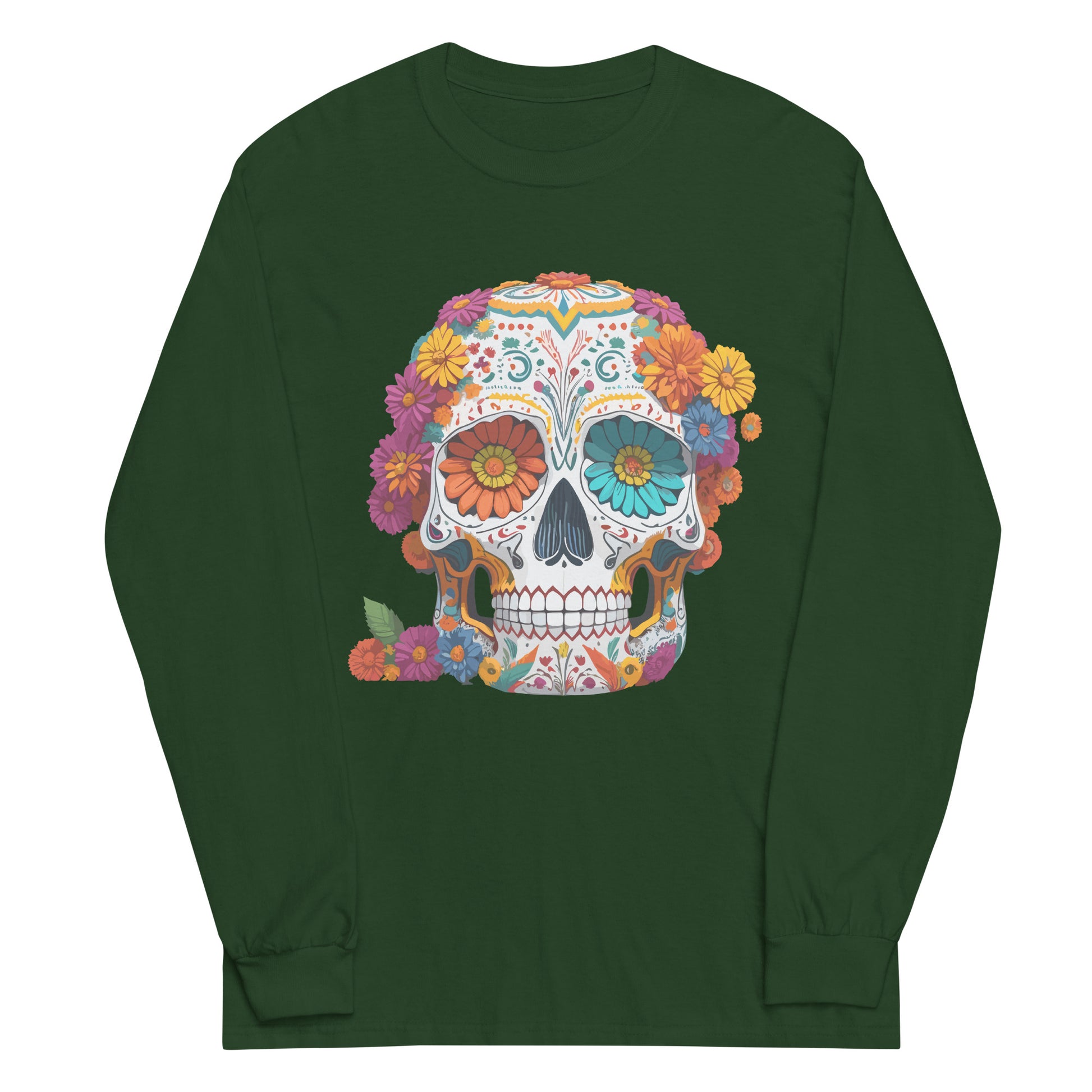Mexican Skull Unisex Long Sleeve