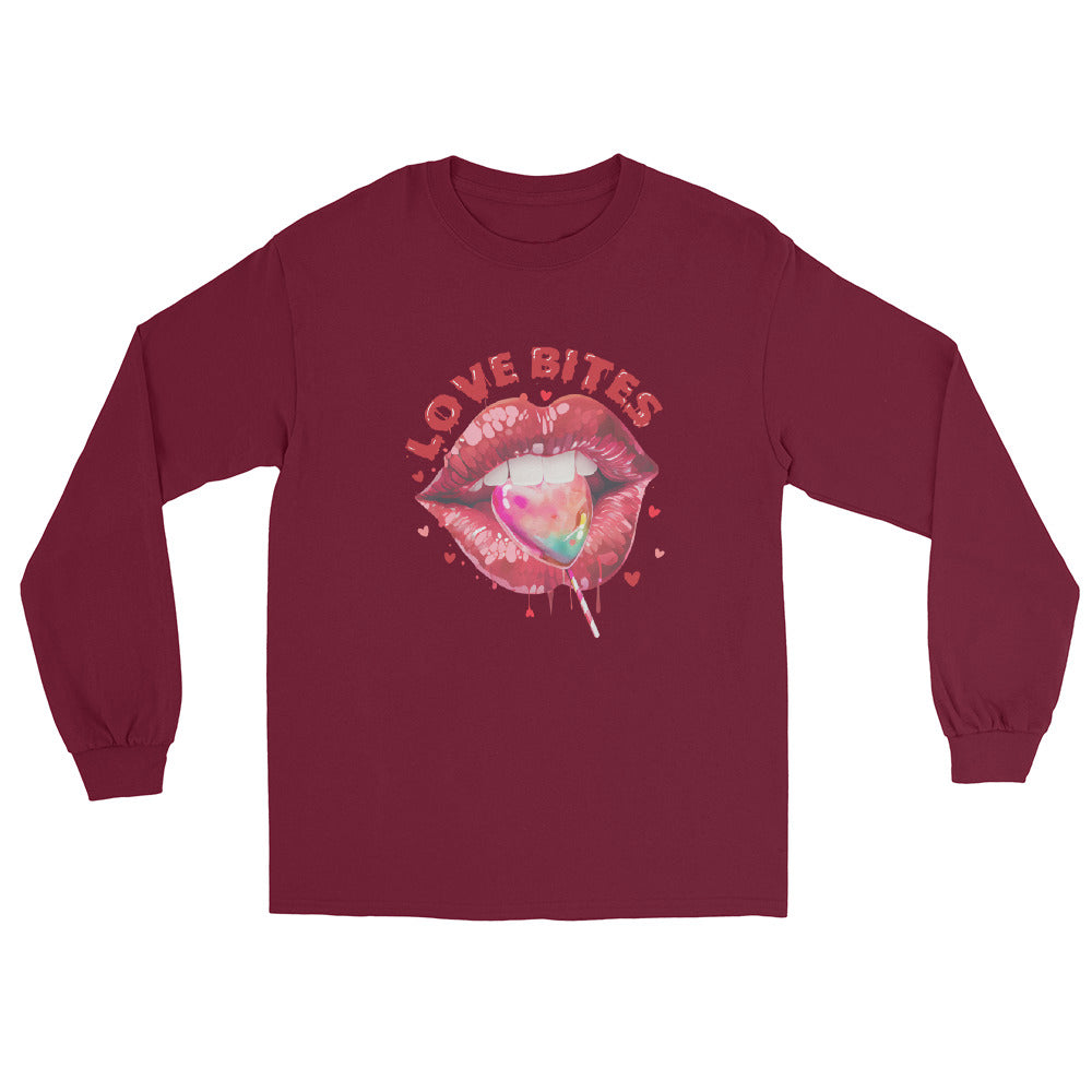 Lips Ladies Long Sleeve Shirt
