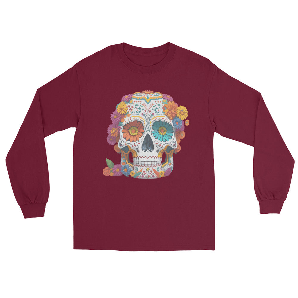 Sugar Skull Ladies Long Sleeve tShirt