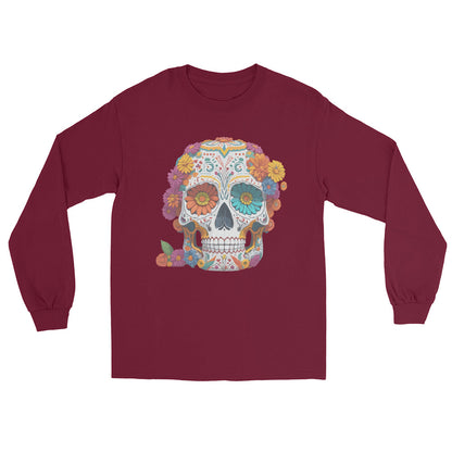 Sugar Skull Ladies Long Sleeve tShirt