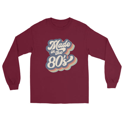 Made in the 80's maroon Long Sleeve Shirt