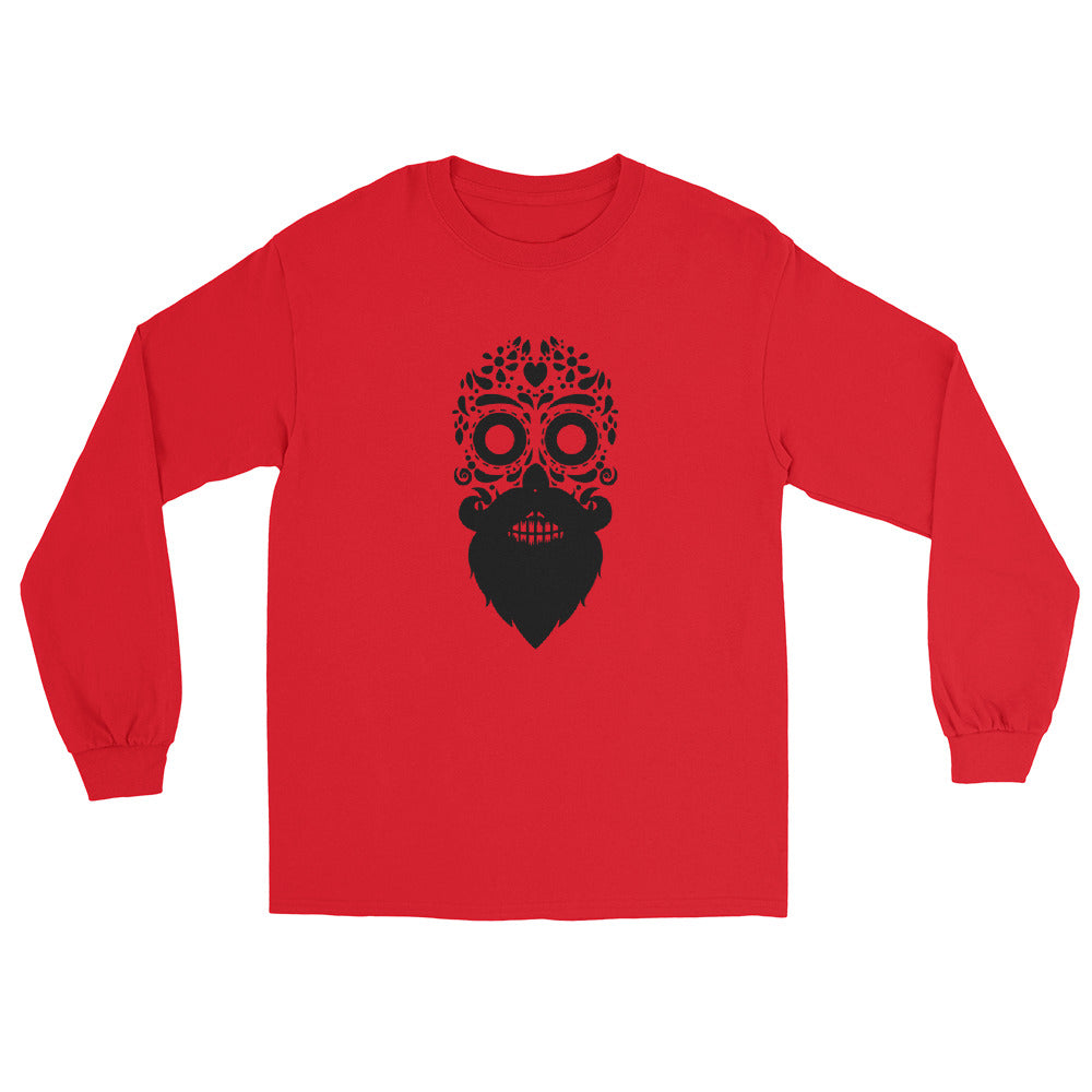 Beard Sugar Skull Unisex Long Sleeve Shirt