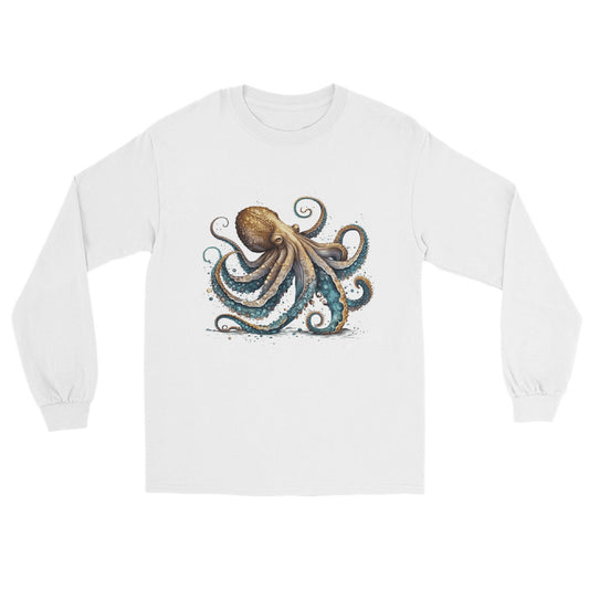 Octopus Kraken Ladies Long Sleeve Shirt