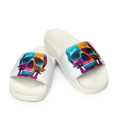 Colorful Skull Men’s Slides