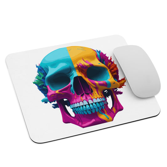 Psychedelic Skull Mouse Pad