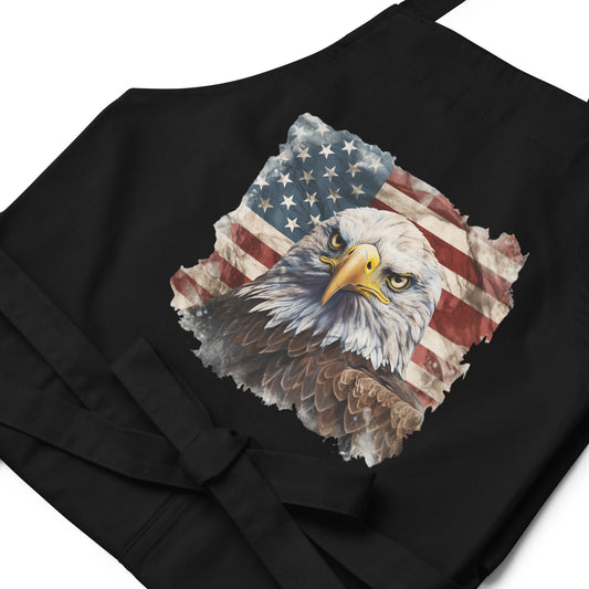 American Bald Eagle & USA Flag Apron