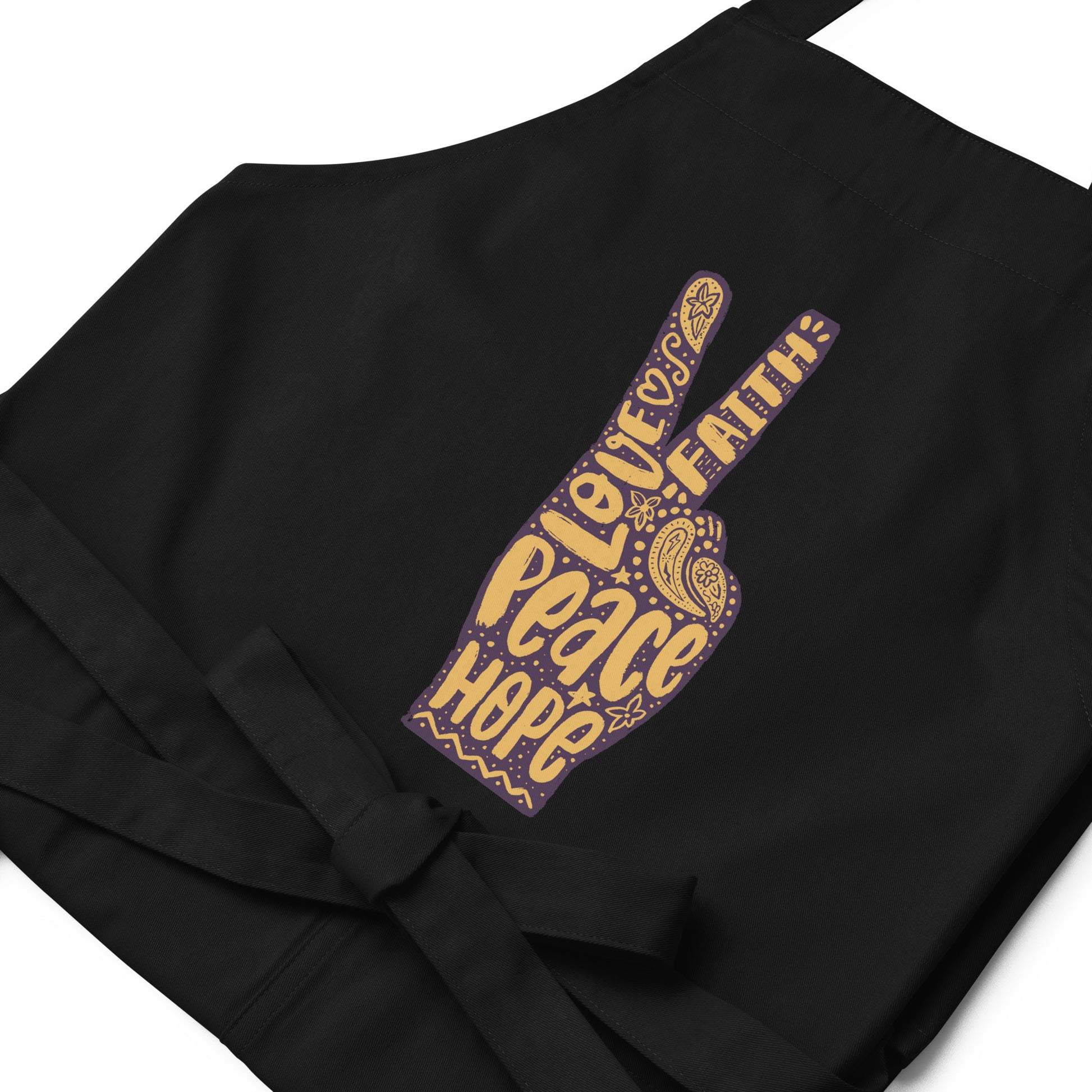 peace sign apron