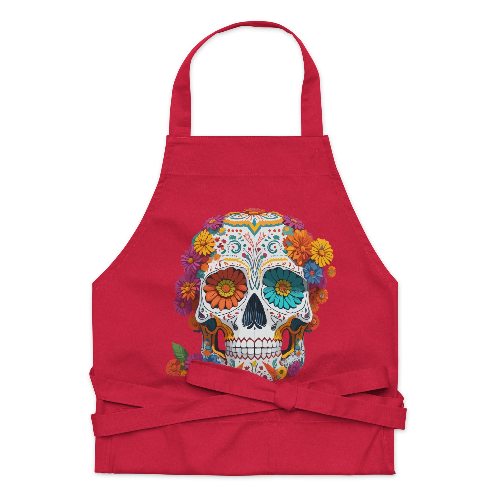 Day of the Dead Organic Cooking Apron