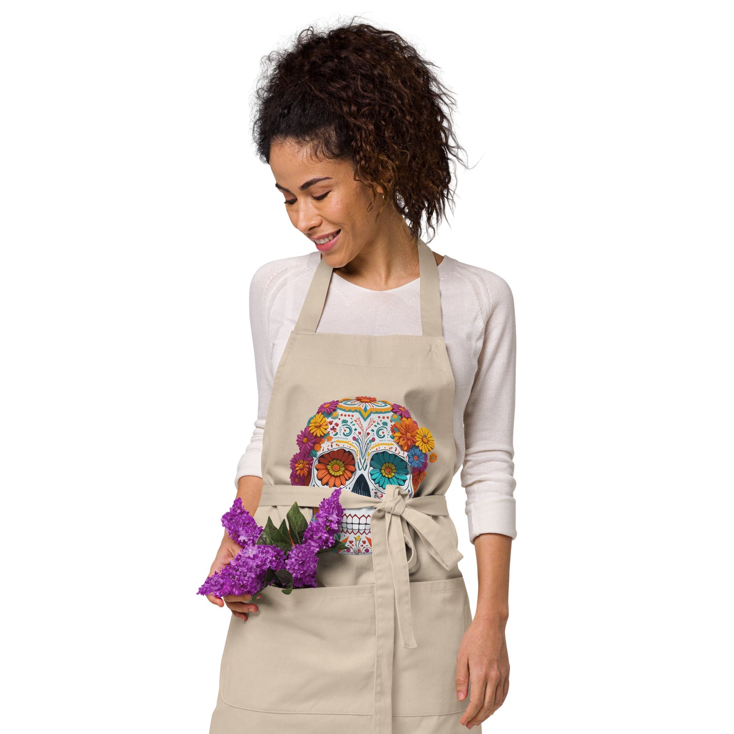 color skull apron