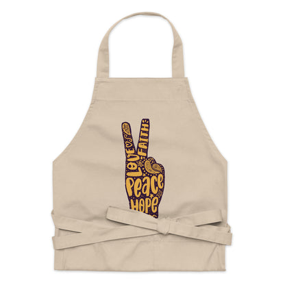 Love, Hope, Faith, Peace Apron