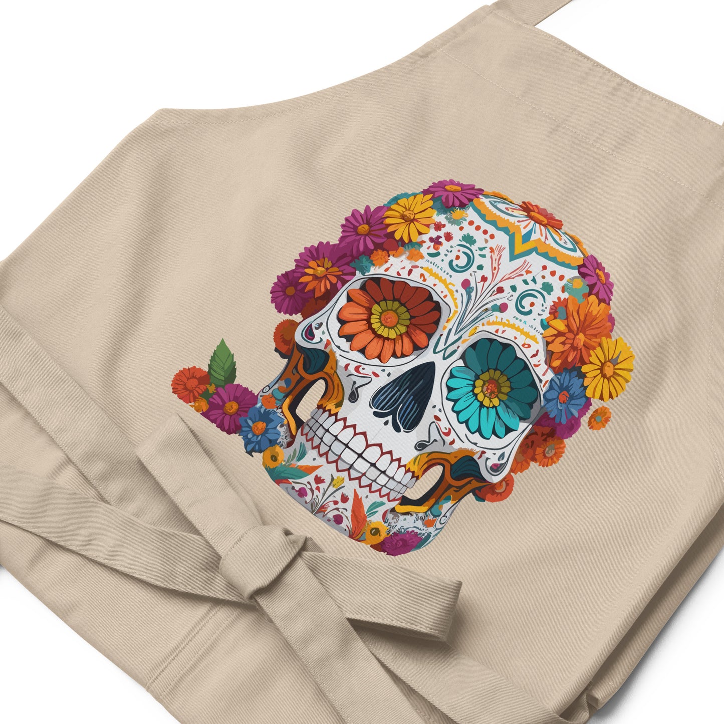 Day of the Dead khaki Apron