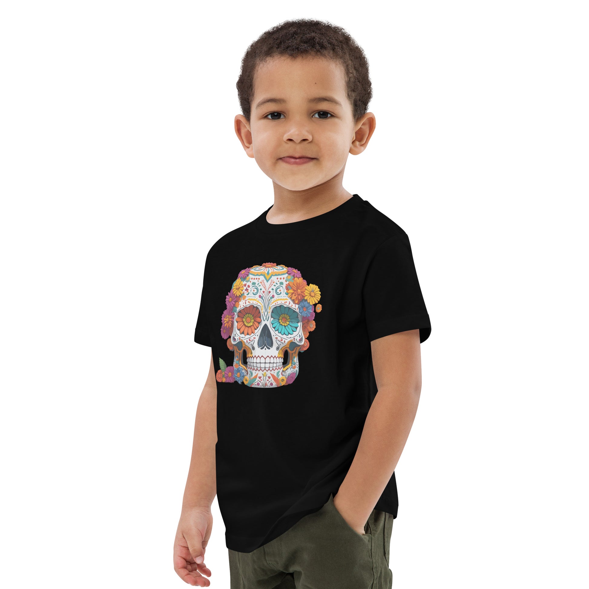 Floral Skull Kids T-Shirt