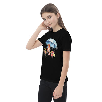 Bird with an Umbrella Kids Tee Shirt