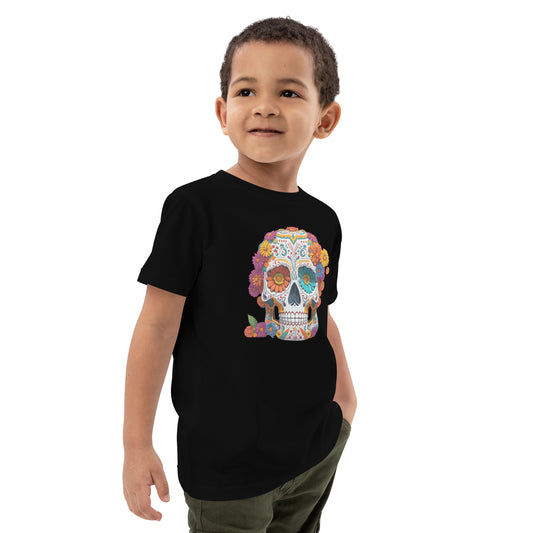 Floral Sugar Skull Kids T-Shirt