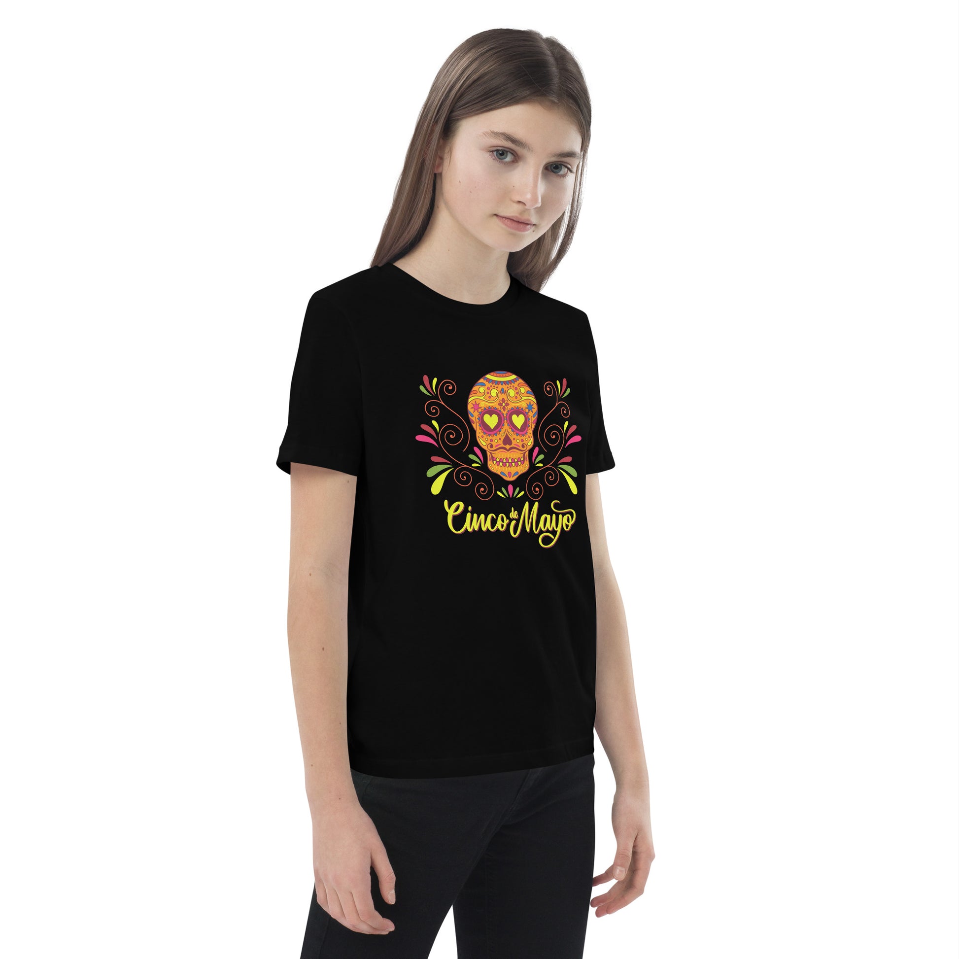 Cinco De Mayo Skull Kid's T-Shirt